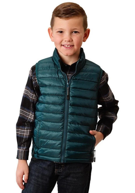 Roper Boys Ripstop Quilted Vest 2 Roper Boys Ripstop Quilted Vest - Image 2
