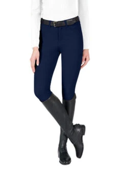 Vestrum Syracuse Breeches Knee Grip -Horseback Riding Clothing Store 040622 syracuse mid grip NVY front 21W1003 65002 vestrum 97059.1649277162