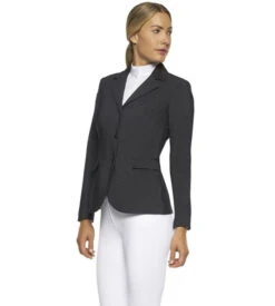 Cavalleria Toscana Zip Riding Jacket In Dark Grey -Horseback Riding Clothing Store GP zip riding jacket dark grey side GGD035 JE133 F898 CT 16306.1660057840