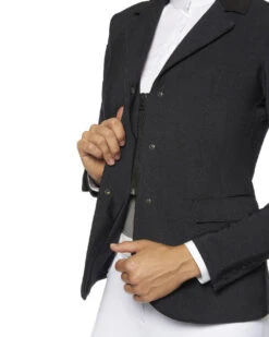 Cavalleria Toscana Zip Riding Jacket In Dark Grey -Horseback Riding Clothing Store GP zip riding jacket dark grey zipper GGD035 JE133 F898 CT 99925.1660057860