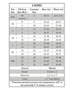 RJ Classics Sydney Coat -Horseback Riding Clothing Store Ladies Size Charts tops jackets rj classics 38014.1659024084