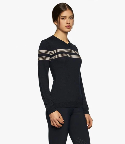 Cavalleria Toscana Merino V-Neck Sweater 4 Cavalleria Toscana Merino V-Neck Sweater - Image 4