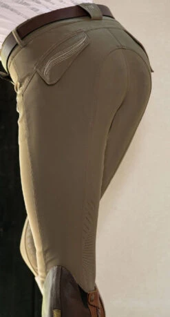 FITS Abbey Knee Patch Tread Breeches -Horseback Riding Clothing Store abbey knee patch tread breech olive fits 57586.1659368755