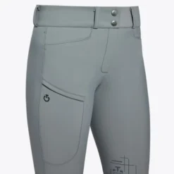 Cavalleria Toscana CT Academy Breeches Knee Grip 9 Cavalleria Toscana CT Academy Breeches Knee Grip -Horseback Riding Clothing Store academy grip breech grey closeup PAD196 JE186 8980 CT 16293.1688603248