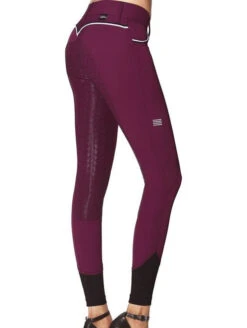 GhoDho Adena Breeches Grip Full Seat -Horseback Riding Clothing Store adena fs grip breech plum back ghodho 64337.1656450130