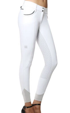 GhoDho Adena Breeches Grip Full Seat -Horseback Riding Clothing Store adena fs grip breech white side ghodho 93193.1656450122