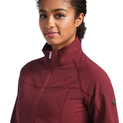 Ariat Agile Softshell Jacket -Horseback Riding Clothing Store agile softshell jacket zinfandel detail 10039329 ariat 92108.1650482483