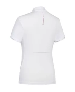 Samshield Aloise Competition Shirt Short Sleeve -Horseback Riding Clothing Store aloise show shirt SS white rose gold back ALOISE samshield 33576.1654295652
