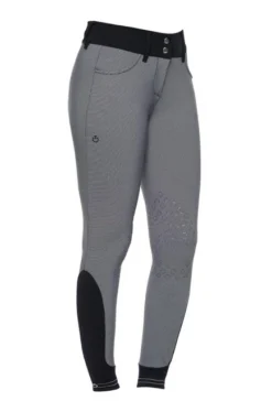 Cavalleria Toscana American Breeches Grey Fantasy -Horseback Riding Clothing Store american breeches kp gyfantasy side PAD090 JE010 F800 cavalleria toscana 25961.1656798301