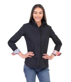 Chestnut Bay Annie-O Western Show Shirt -Horseback Riding Clothing Store annie o western show black front CB1000 042 chestnut bay 20732.1652469533