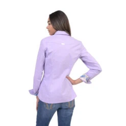 Chestnut Bay Annie-O Western Show Shirt -Horseback Riding Clothing Store annie o western show lavender back CB1000 642 chestnut bay 96193.1652469565
