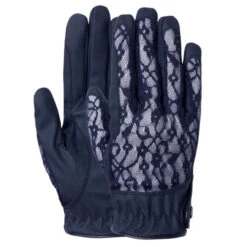B Vertigo Lace Riding Gloves -Horseback Riding Clothing Store b vertigo lace gloves navy hero 31739 VDB horze 48235.1652645696