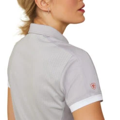 Ariat Bandera Zip Polo -Horseback Riding Clothing Store bandera zip polo ss silver back shoulders 10043378 ariat 59417.1677205555