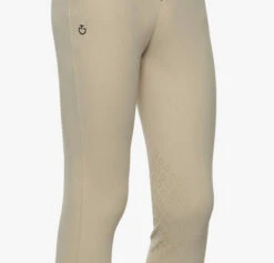 Kids Cavalleria Toscana Logo Breeches Knee Grip -Horseback Riding Clothing Store beige swatch 03797.1659821993