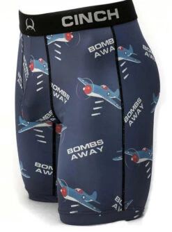 Men's Cinch Bombs Away Boxer Briefs 5 Men's Cinch Bombs Away Boxer Briefs -Horseback Riding Clothing Store bombs away boxers blue front MXY6001023 cinch 59540.1674679870