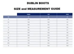 Dublin Admiral Boots -Horseback Riding Clothing Store boot size guide dublin 85012.1666221306