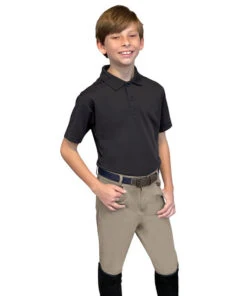 Boys Ovation Softflex 4-Pocket Breeches -Horseback Riding Clothing Store boys 4 pocket breech neutral beige rider 471205 ovation 78865.1626211320