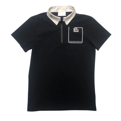 Boys Cavalleria Toscana Team Daytona Zip Polo 2 Boys Cavalleria Toscana Team Daytona Zip Polo - Image 2