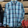 Boys Cinch Navy Plaid Button-Down Shirt
