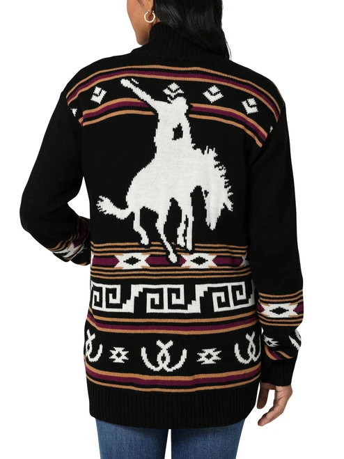 Wrangler Bronc Zip Cardigan Sweater 2 Wrangler Bronc Zip Cardigan Sweater - Image 2