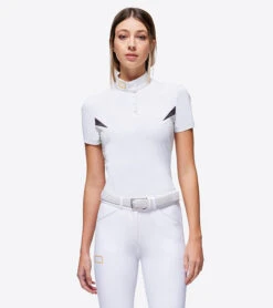 RG Button Competition Polo Short Sleeve -Horseback Riding Clothing Store button competition polo ss white front POW003 JS001 0001 ct 56911.1670276951