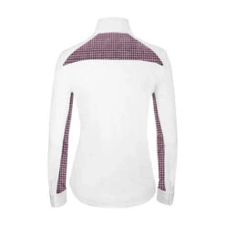 RJ Classics Carly 37.5 Show Shirt -Horseback Riding Clothing Store carly 37.5 show shirt wine houndstooth back CA500D rj classics 43435.1661362220