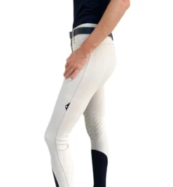 Equiline Cleac Knee Grip Breeches -Horseback Riding Clothing Store cleac knee grip breech beige side equiline 44659.1639079967