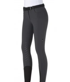 Equiline Cleac Knee Grip Breeches -Horseback Riding Clothing Store cleac knee grip breech night grey equiline 38696.1639079976