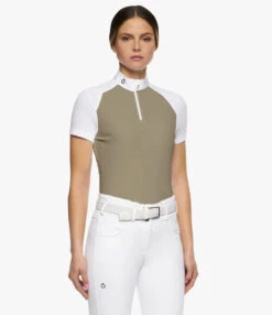 Cavalleria Toscana Mitered Competition Polo Short Sleeve 8 Cavalleria Toscana Mitered Competition Polo Short Sleeve -Horseback Riding Clothing Store compet polo miter ss foliage green CT 73636.1664321256