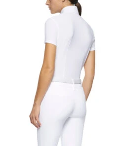 Cavalleria Toscana Hunter Competition Shirt Short Sleeve 13 Cavalleria Toscana Hunter Competition Shirt Short Sleeve -Horseback Riding Clothing Store competition SS poplin bib white back CAD192 JE002 0001 cavalleria 08512.1690565773
