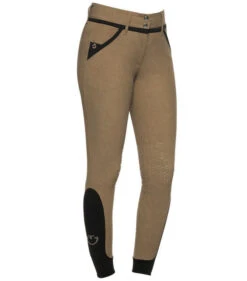 Cavalleria Toscana Contrast Trim Breeches Full Grip -Horseback Riding Clothing Store contrast trim breech beigefan side PAD145 JE161 F103 CT 15059.1670626166