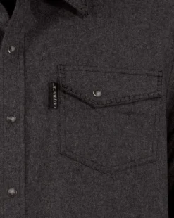 Outback Trading Men's Cooper Shirt Jacket -Horseback Riding Clothing Store cooper shirt jacket slate pocket outback 73993.1607797063