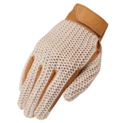 Heritage Crochet Riding Gloves -Horseback Riding Clothing Store crochet glove tan HG274 heritage 99821.1643407726