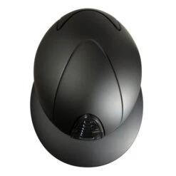KEP Cromo 2.0 Polo Visor Matt Helmet -Horseback Riding Clothing Store cromo 2.0 polo matt black top front kep 46845.1688153611