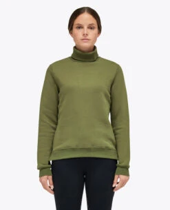 Cavalleria Toscana Embossed Turtleneck Pullover -Horseback Riding Clothing Store ct emboss turtleneck pullover fl.green front FED106 CO100 5E00 cavalleria toscana 48536.1664063444