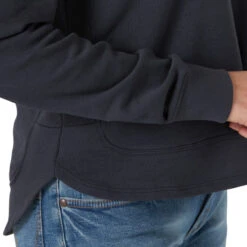 Wrangler Curved Hem Hoodie -Horseback Riding Clothing Store curved hem hoodie blue hem LWK116B wrangler 25096.1616545914