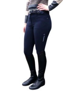 EQODE Davina Q Breeches Full Grip -Horseback Riding Clothing Store davina breech grip seat navy sideW eqode 92454.1668706019