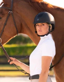 Tipperary Devon UltraMatte Helmet With MIPS -Horseback Riding Clothing Store devon helmet sparkle mips black lifestyle tipperary 99156.1632683631