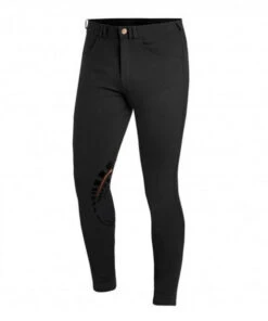 Schockemohle Men's Draco Knee Patch Breeches -Horseback Riding Clothing Store draco grip breech black schockemohle 42087.1552753895