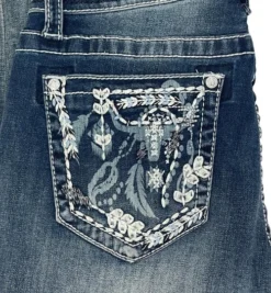 Grace In LA Easy Fit Steer Pocket Jean -Horseback Riding Clothing Store easy fit cow pocket pocket EB61610 grace in la 26945.1657823391