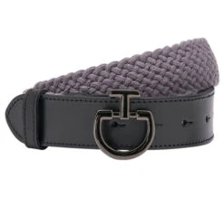 Cavalleria Toscana Woven Fabric Elastic Belt 10 Cavalleria Toscana Woven Fabric Elastic Belt -Horseback Riding Clothing Store elastic belt grey CIN042 PL060 8980 CT 40705.1674579780