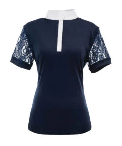 Ovation Elegance Lace Short Sleeve Show Shirt 8 Ovation Elegance Lace Short Sleeve Show Shirt -Horseback Riding Clothing Store elegance lace ss navy 471198 ovation 67910.1626029102