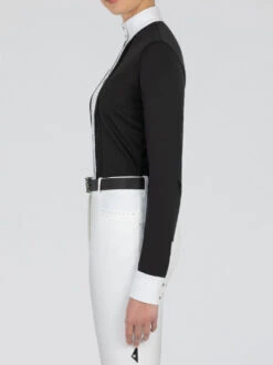 Equiline Gerda G Show Shirt -Horseback Riding Clothing Store gerda g show shirt black side P07660 equiline 44417.1635813135