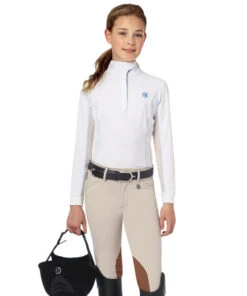Kids Romfh Sarafina Breeches Knee Patch -Horseback Riding Clothing Store girls sarafina breech classic beige 469622 romfh 25759.1684881133