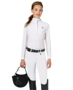 Kids Romfh Sarafina Breeches Knee Patch -Horseback Riding Clothing Store girls sarafina white 469622 romfh 05137.1684881119