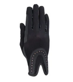RSL By USG Good Luck Glitter Gloves 6 RSL By USG Good Luck Glitter Gloves -Horseback Riding Clothing Store good luck glitter glove black rose gold RSL USG 71942.1685643634