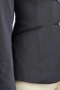 Hadley Performance Show Coat -Horseback Riding Clothing Store hadley cooling show coat black front detail 33061 smartpak 69713.1649378101