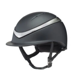 Charles Owen Halo MIPS Helmet -Horseback Riding Clothing Store halo mips matte helmet black platinum front charles owen 96622.1661298865