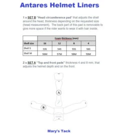 Antares Galaxy Helmet -Horseback Riding Clothing Store helmet liner set info antares 26207.1644355030
