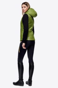 RG Hooded Puffer Vest -Horseback Riding Clothing Store hooded puffer vest green side VEW001 NL001 5G00 RG 46818.1669777504